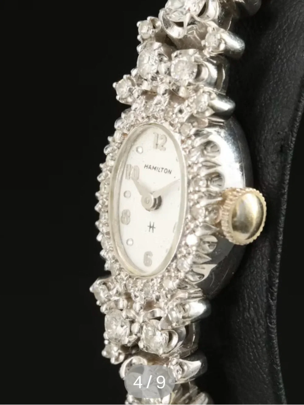 14Kt and Diamond Hamilton Vintage Manual Wind Watch